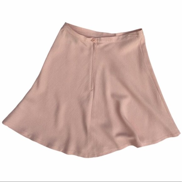 Vintage Le Château Pink Gingham A Line Mini Skirt Size 4 - Picture 5 of 8